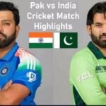 Pak vs India Cricket Match Highlights