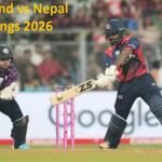 Scotland vs Nepal Standings 2026